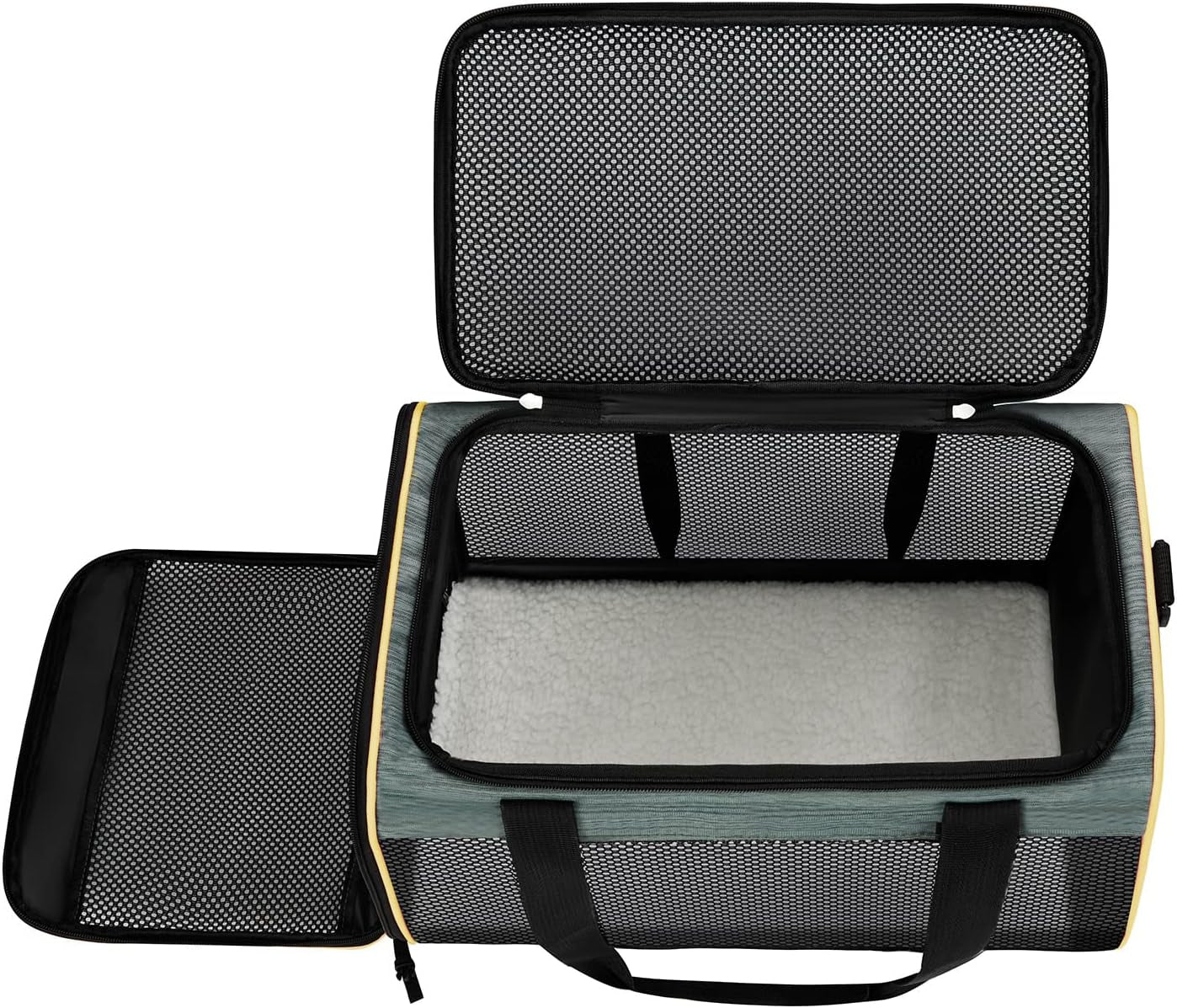 Pet Carrier Airline Approved, Soft-Sided Pet Travel Carrier, Maximum Pet Weight 17 Pounds 17.5“X10 X10