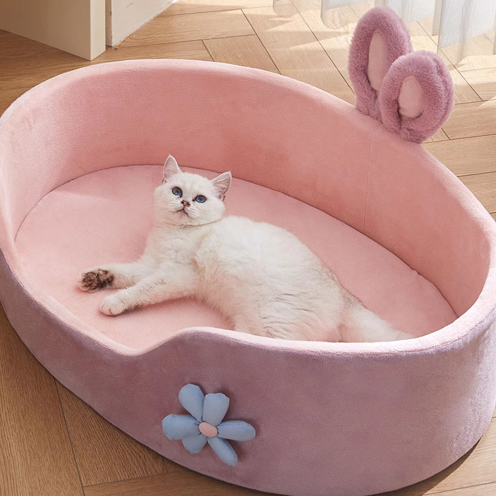 Cozy Pet Detachable/Washable Sleeping Bed - Soft, Comfortable, &  Warm Cat/Dog Bed for all seasons