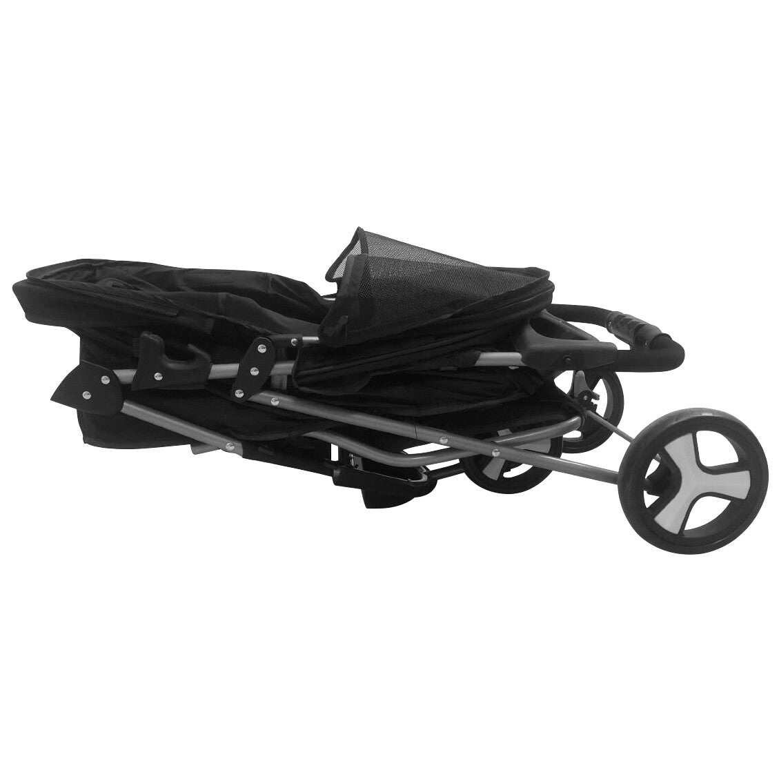 Dog Stroller / Travel Carriage - 3 Wheeler W/Foldable Carrier Cart & Cup Holder