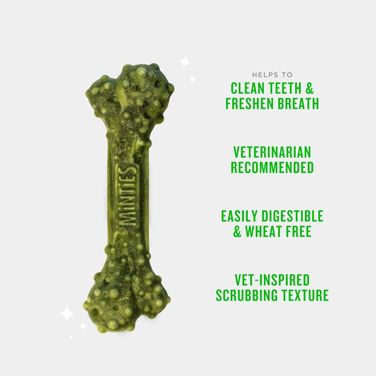 Vet-Recommended Dental Chews for Tiny/Small Dogs, 40 Count,  Mint-Flavored Treats that Clean Teeth, Fights Bad Breath /Plaque/Tartar