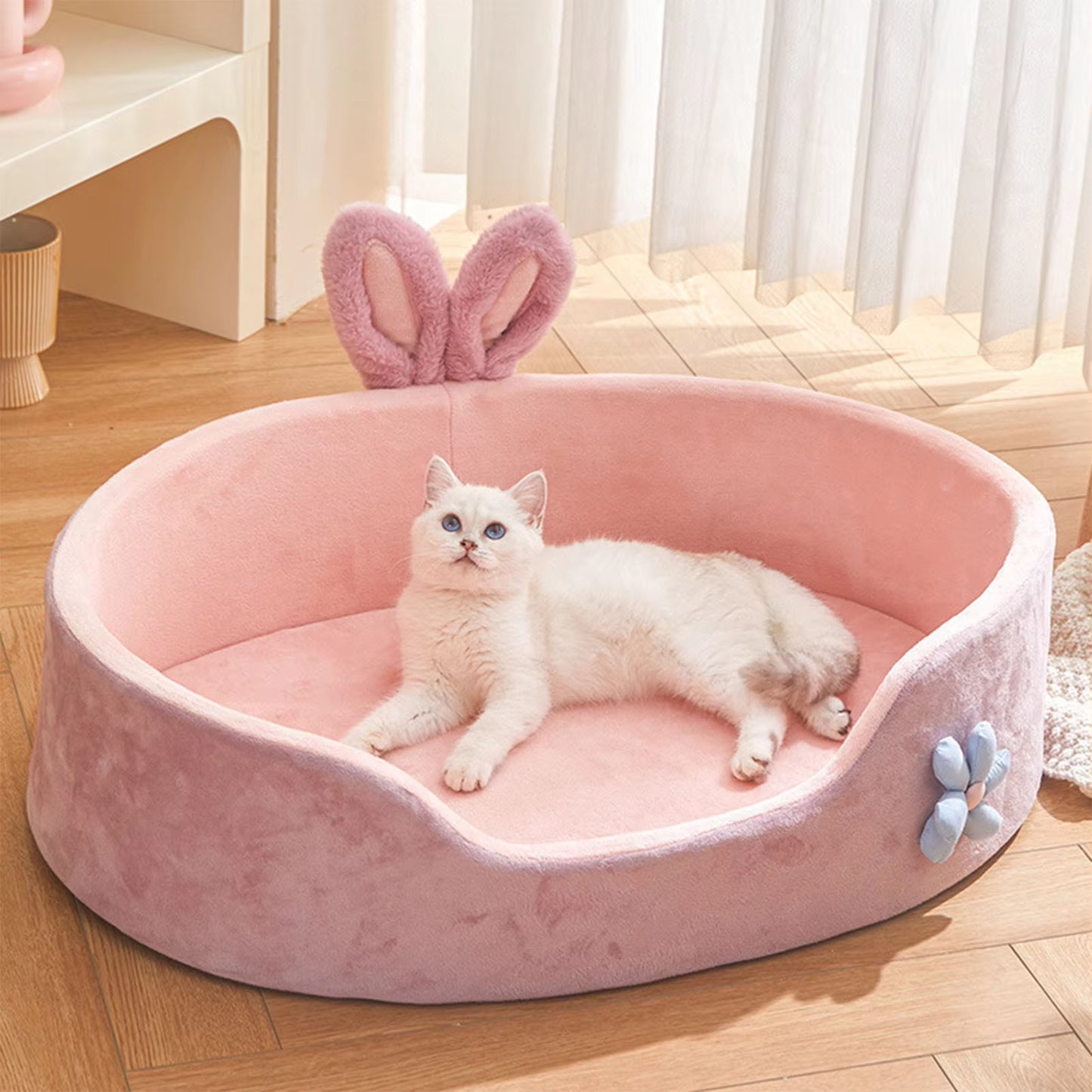 Cozy Pet Detachable/Washable Sleeping Bed - Soft, Comfortable, &  Warm Cat/Dog Bed for all seasons