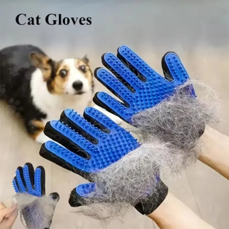 Pet  Grooming Cleaning Glove-  Deshedding Hair Remover /Massager  Brush 