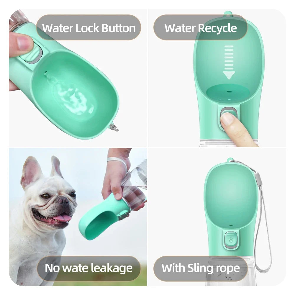Portable Dog Water Bottle - Walking Puppy/ Cat Travel Water Bottle 
